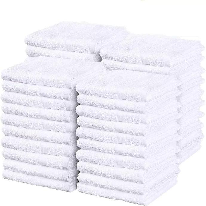 Hospeco Woven Terry Rags, 100% Cotton, White, 170 Rags (HOS53725)