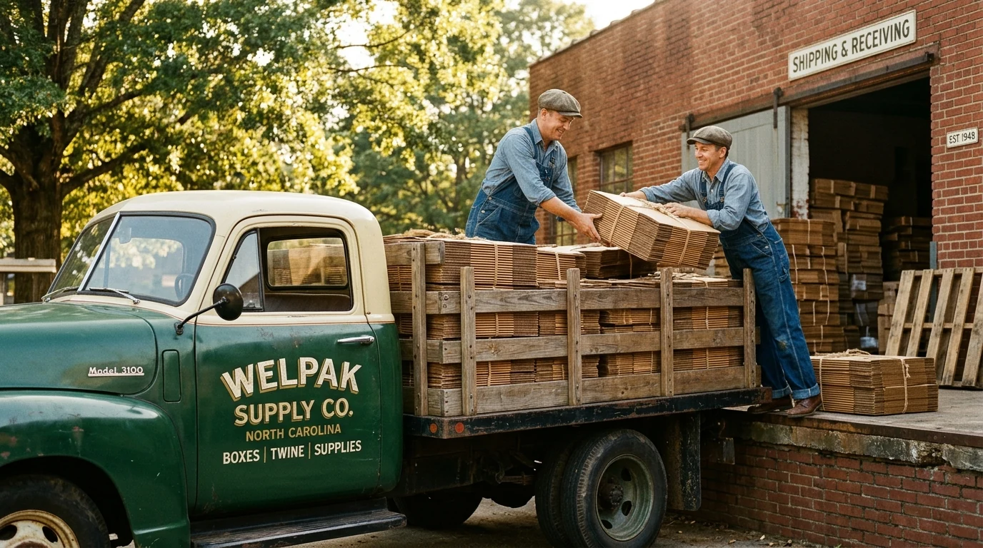 Vintage 1950s Welpak Supply Co. Stake-Bed Delivery Truck in North Carolina