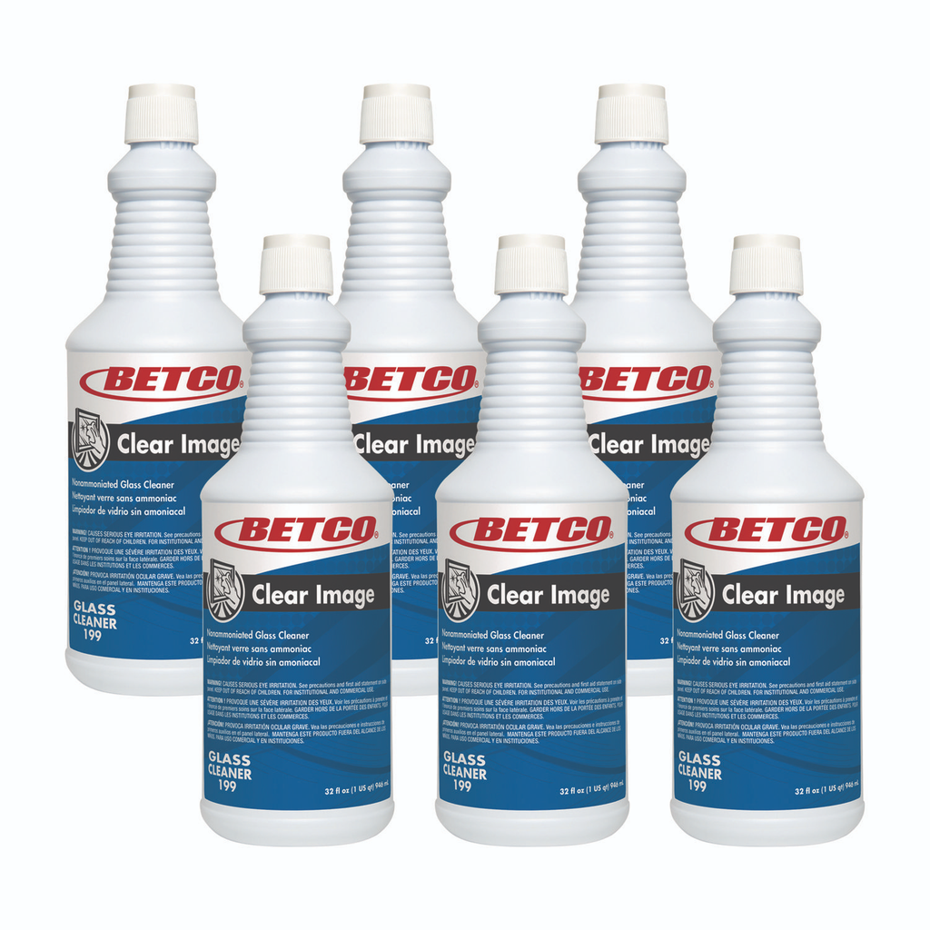 Betco Deep Blue Ammoniated Glass and Surface Cleaner Ready to Use Quart 12 bottles/Case