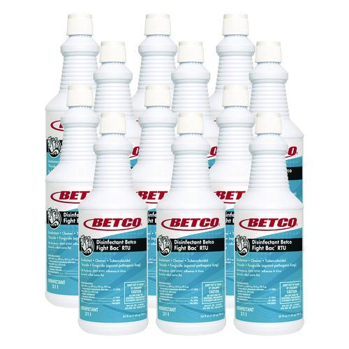 Betco Fight-Bac RTU Broad Spectrum Disinfectant Cleaner 32 oz bottles 12/CS