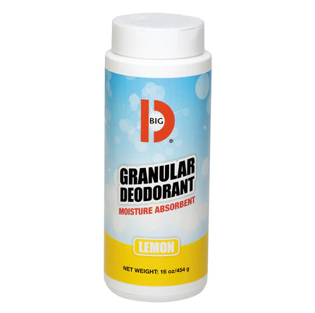 BIG D Granular Deodorant, Lemon, 16 oz, Shaker Can, 12/Carton