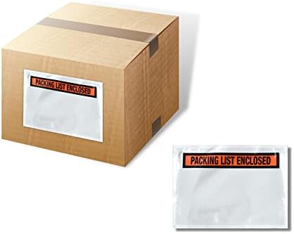 Packing List Enclosed Envelope  4 1/2" x 5 1/2" Orange