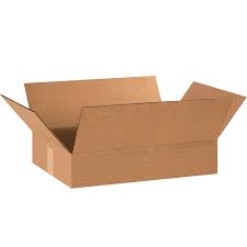 12" x 9" x 3" Flat Corrugated Boxes. 200#/32 ECT-C Kraft Plain. 25/Bdl. CP1293