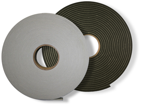 V710  1/4" THK x 1/2" Wide x 35' Length PVC Foam Tape 7# Density with PSA 12 Rolls/Case