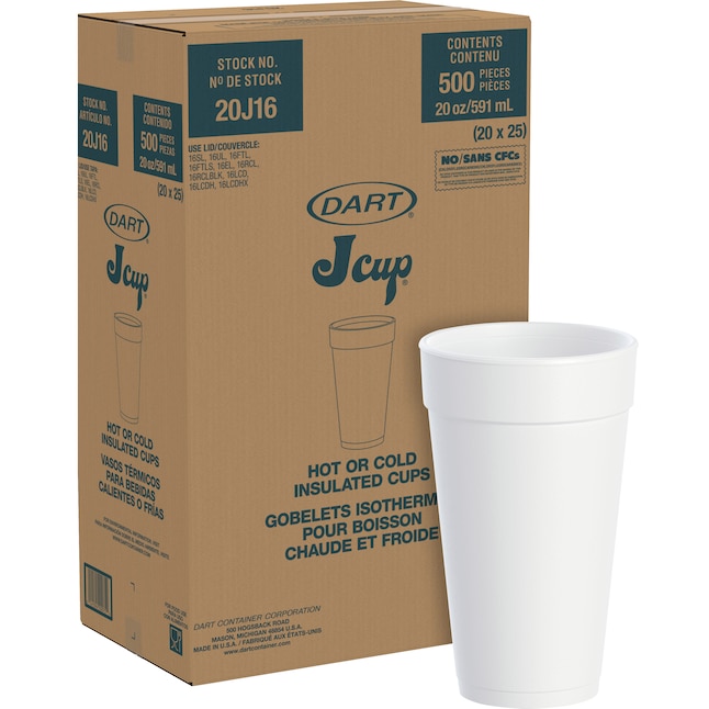 Dart 20 oz Dart Foam Cup 500/Case