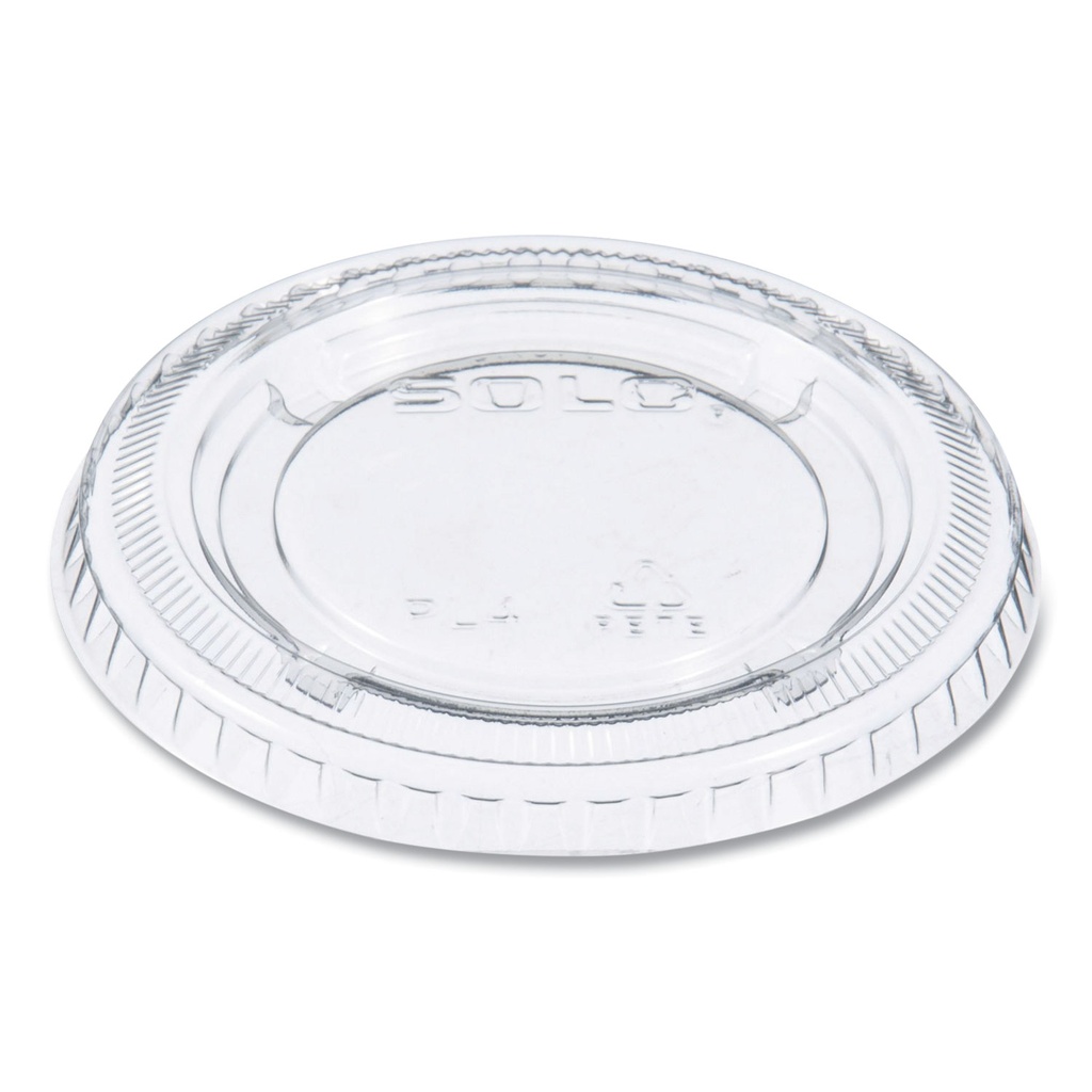 Portion/Souffle Cup Lids, Fits 3.25 oz to 9 oz Cups, Clear, 125/Pack, 20 Packs/Carton