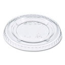 Portion/Souffle Cup Lids, Fits 3.25 oz to 9 oz Cups, Clear, 125/Pack, 20 Packs/Carton