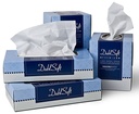 DublSoft  Facial Tissue Cube Box 2 ply White  8" x 8'