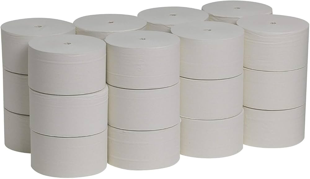 Compact Coreless Bath Tissue, Septic Safe, 2-Ply, White, 750 Sheets/Roll, 36/Carton