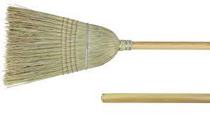 #32 HVY DTY Warehouse Broom. 1-1/8" x 60". Kitchen Style Broom