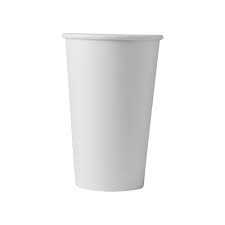 16oz Paper Hot Cups, White, 1000/Case, Lid 10S20B