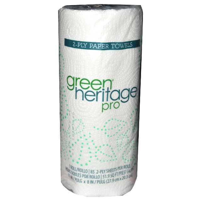 Green Heritage Kitchen Roll Towels..85 sheets/roll 30 rolls/case
