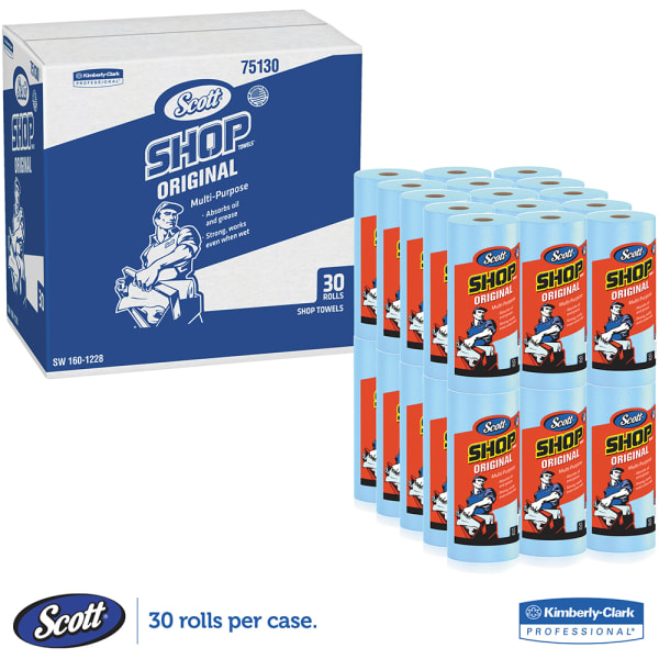 Kimberly Clark L-30 Towels, Center-Pull Roll, 8 x 15, White, 150/Roll, 6 Rolls/Case. KCC05830