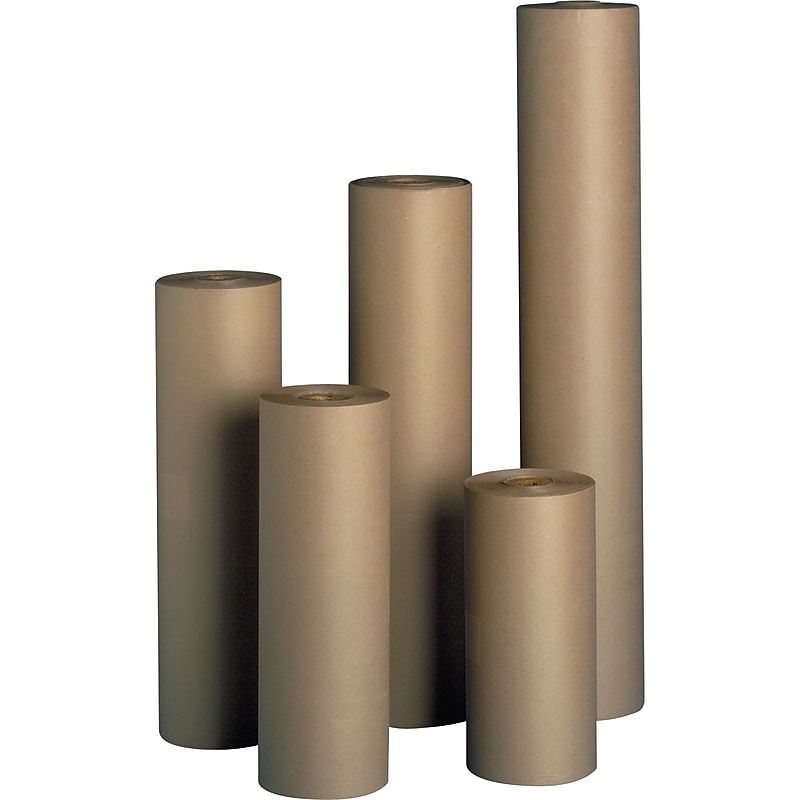 Kraft Paper Roll. 30" Width x 40lb Basis Weight x 9" Diameter