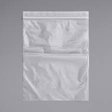 12" x 12" x 2 Mil. Clear Ziplock Bags. 1000/Case