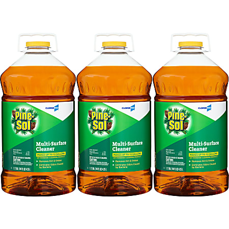 Pine-Sol Original Cleaner, 144oz / Bottle, Case of 3