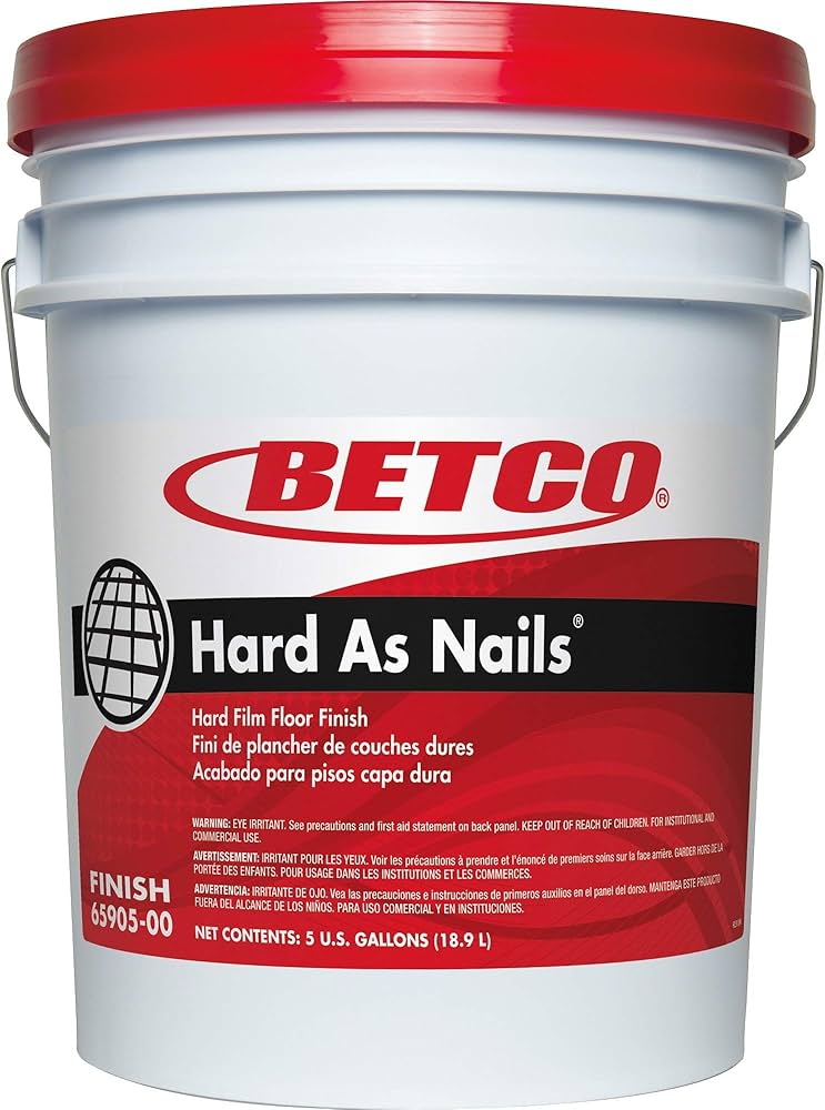 Hard As Nails Film Floor Finish, 5 Gallon Pail, Betco