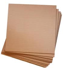 40" x 40" x 32 ECT-C Kraft Plain Corrugated Sheets. Trimmed. 250/Unit