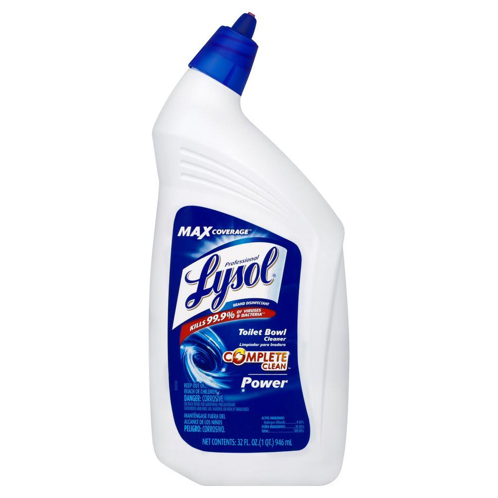 32 oz Advanced Power Toliet Bowl Cleaner "Lysol" - Angle- Neck 12/CS