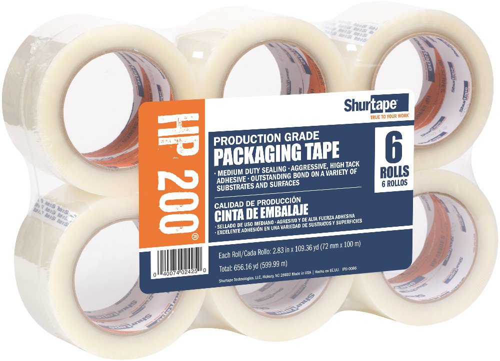 HP 200 CLR 72MM x 100m  24RL/CS..3" x 110 Clear Tape