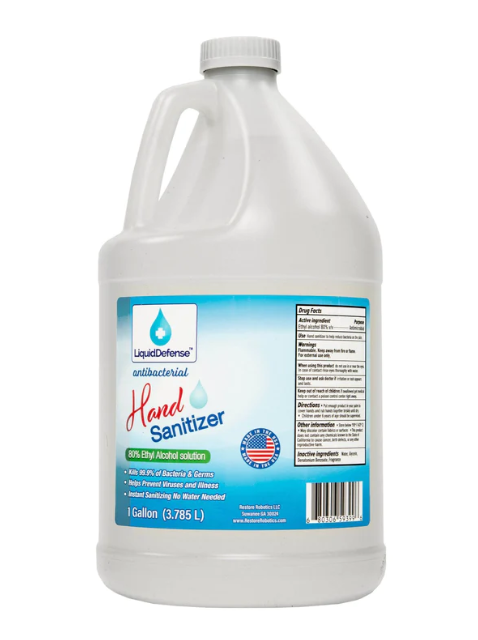 Hand Sanitizer, Liquid, 128 oz  Gallon. 80% Alcohol