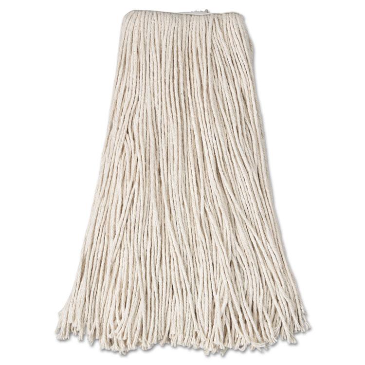 Star 4-Ply Economical Cotton Mop Head Large 24oz. Cut End. Disposable. -1/4" Headband 12/Case. SO24#32