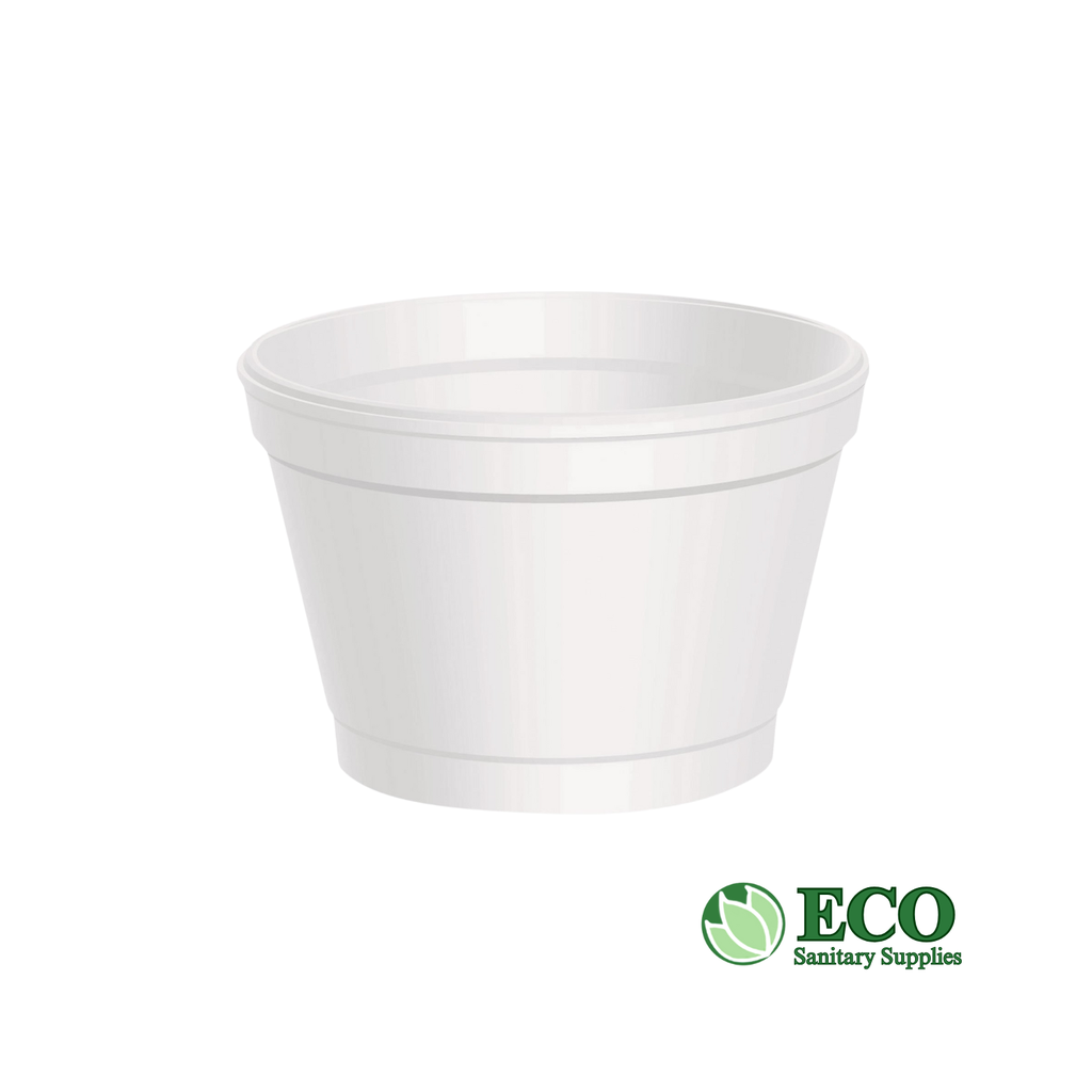 Dart 4J6 4 oz. White Foam Food Container - 1000/Case, #3014J6