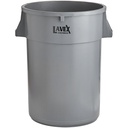 Lavex Janitorial 44 Gallon Gray Round Commercial Trash Can