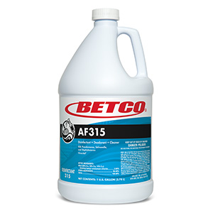 Betco AF315 (#31504) Neutral PH Disinfectant, Detergent and Deodorant, 4-1 Gallon/ Case