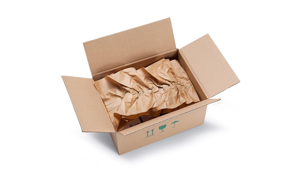Papillon Paper Plus. Kraft 2 Ply Fanfold 8" x 900' 40#/40#. 529586
