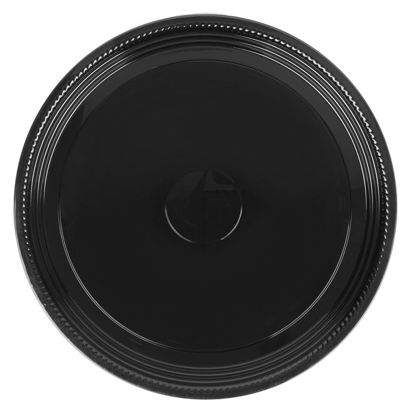 Caterline Casuals 16" Black Round Catering Tray - 25/Case