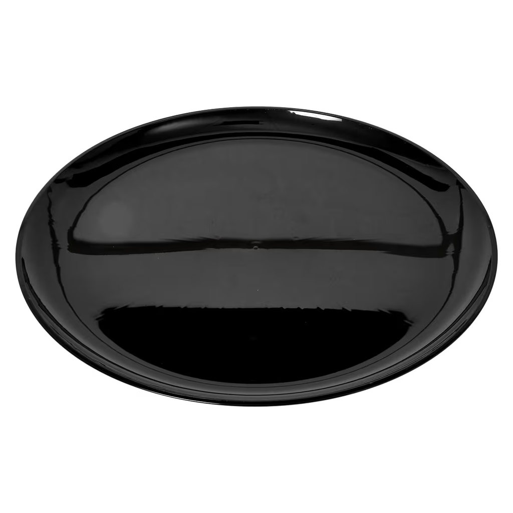 Caterline Casuals 16" Black Round Catering Tray - 25/Case