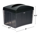 OneUp by Choice Smoke Black Tabletop Interfold Napkin Dispenser