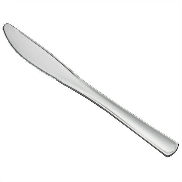 Silver Visions 7 1/4" Classic Heavy Weight Silver Plastic Knife - 600/Case