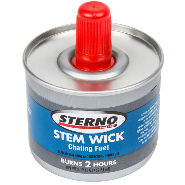 Sterno Gel Stem Wick Chafing Fuel, 6 Hour Burn 24/Can