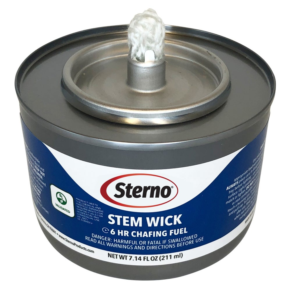 Sterno Gel Stem Wick Chafing Fuel, 6 Hour Burn 24/Can