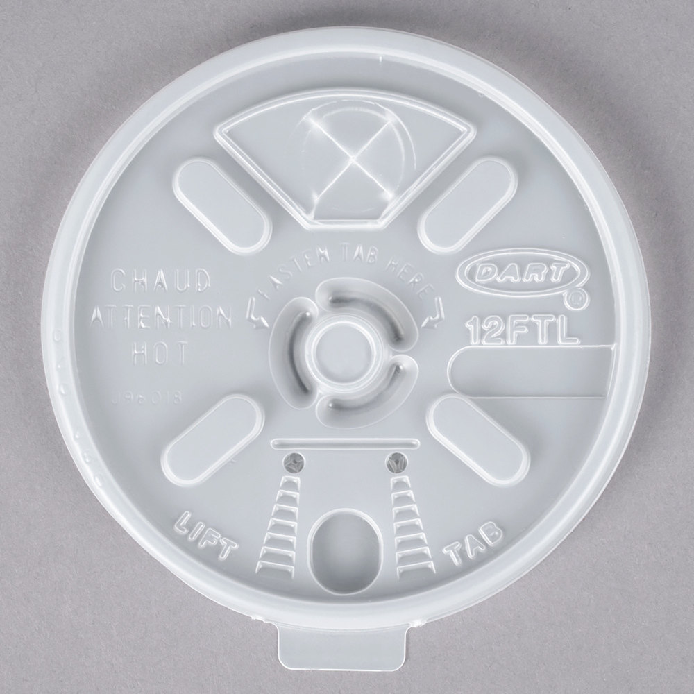 12FTLS LIFTN LOCK STRW SLOT 1M WHITE LIFT N LOCK LID 12J12