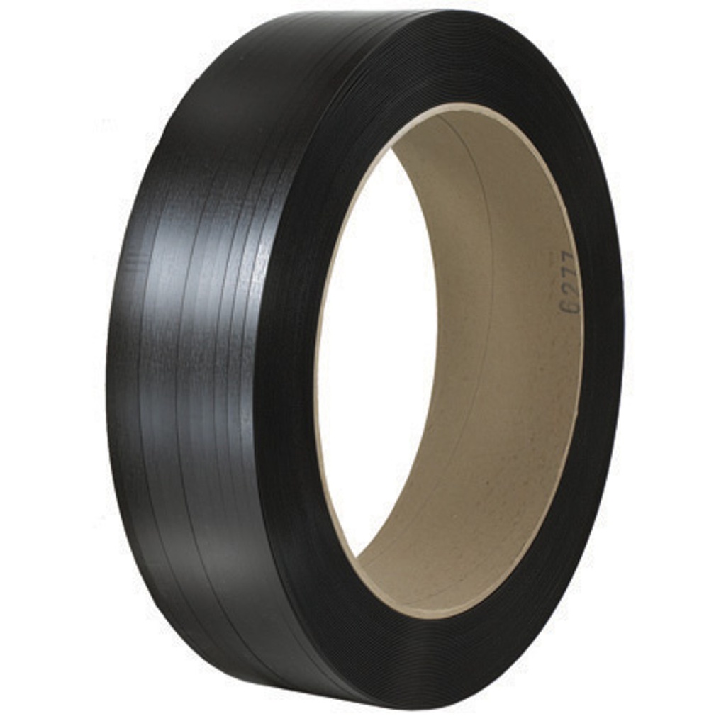 1/2" x 7200'  500#BS (16"x6" Core) Hand Grade Polypropylene Strapping. 28 Coils/Pallet. HP40050-12BLK72