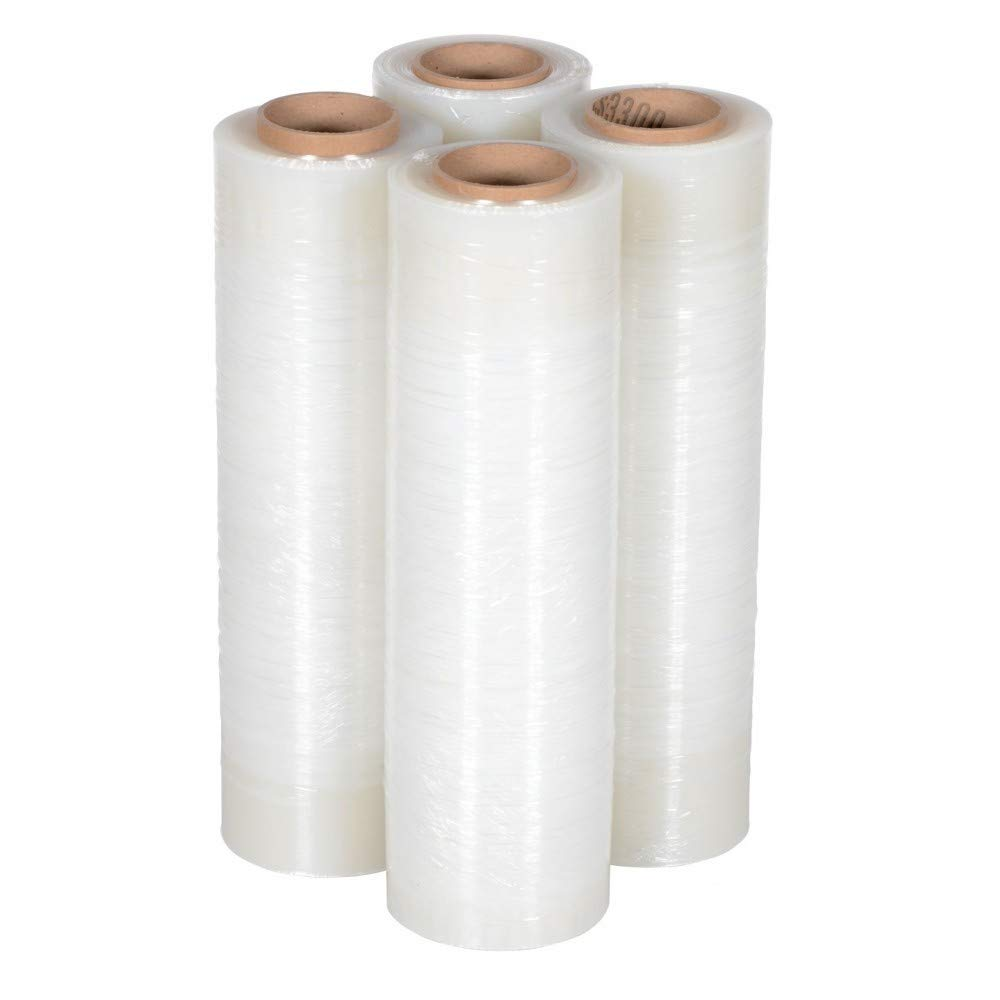 405MM (16") x 450M (1476') x 14 Mic. Hand Grade Stretch Film. 4 Rolls/Case, 48 Cse/Pallet