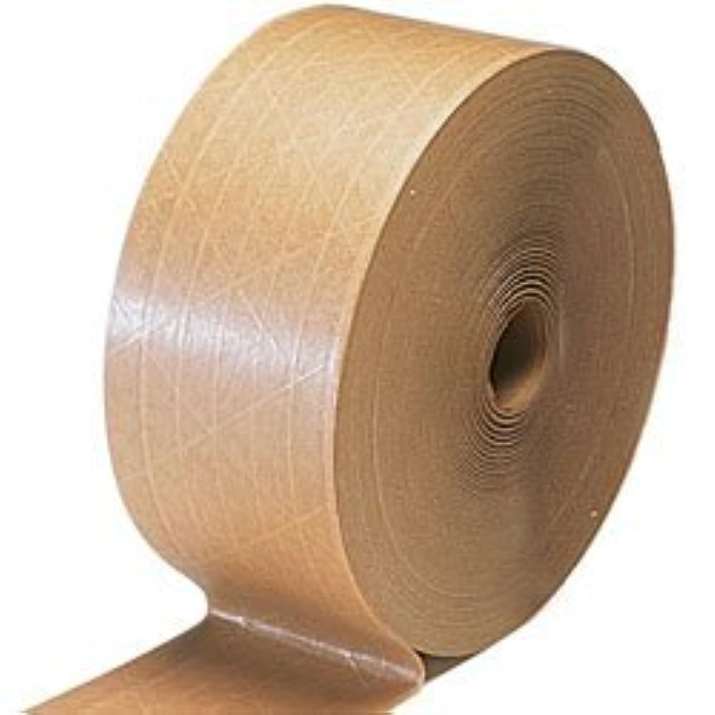 70mm x 500'  Reinforced Water Activated Tape. Light Duty Kraft. 6 Rls/Case. H-20