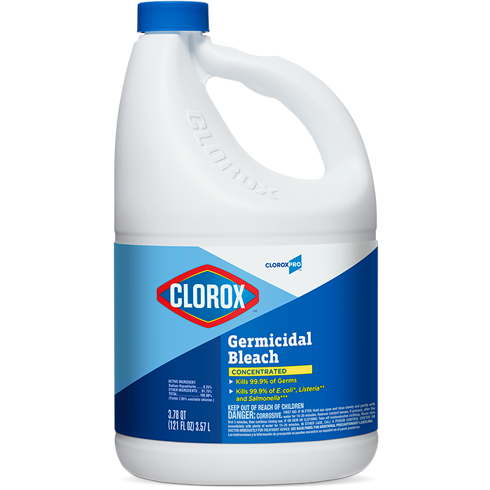 30966 CLOROX BLEACH CON 3/121 LIQ GERMICIDAL BLEACH CS 8.25% 30966