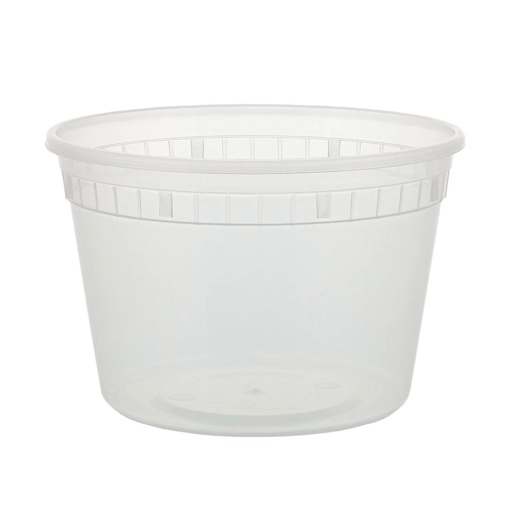 ChoiceHD 16 oz. Microwavable Translucent Plastic Deli Container - 480/Case