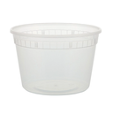 ChoiceHD 16 oz. Microwavable Translucent Plastic Deli Container - 480/Case