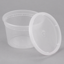 ChoiceHD 16 oz. Microwavable Translucent Plastic Deli Container - 480/Case