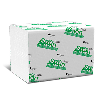 06650 INTERFOLD NAPKIN 24 PACKS-250 COUNT, WHITE SWAN 2-PLY, 6.5X9 DISPENSER NAPKIN