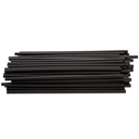 Choice 7 3/4" Jumbo Black Wrapped Straw - 1200/Case