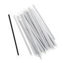 Choice 7 3/4" Jumbo Black Wrapped Straw - 1200/Case