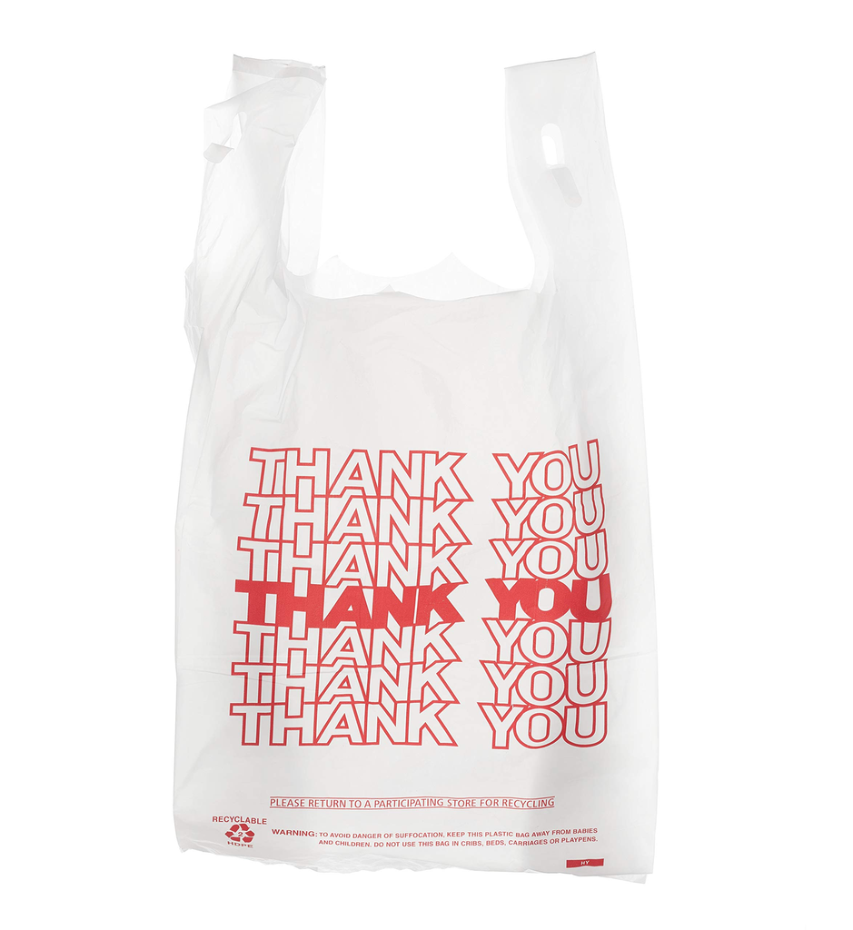 9X6X18 12.5 PRT BAG 1500 WHITE THANK YOU #20 T-SACK