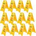 WET FLOOR SIGN YELLOW 25" TALL BILINGUAL