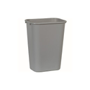 Rubbermaid FG295700GRAY 41 Qt. / 10.25 Gallon Gray Rectangular Wastebasket / Trash Can